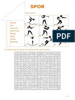 Spor TS1: 1. Match The Symbols and The Sports