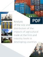 Analysis of The Size and Distribution of The Impacts of Agricultural Trade at The Firm and Industry Levels in Developing Countries