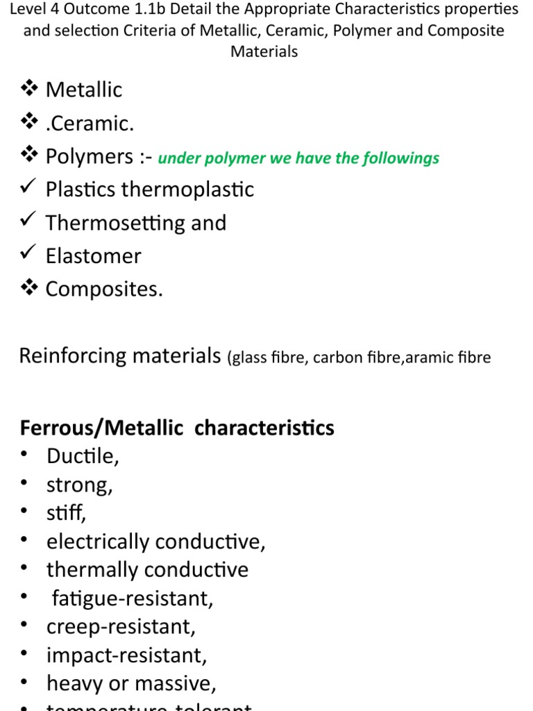 Material Properties: Metals, Ceramics, Polymers | PDF | Metals | Corrosion