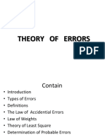 Theory of Errors