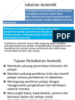 Topik 3 - Alat Pentaksiran Autentik