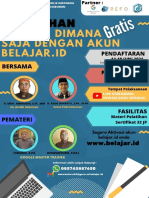 Biru Bergambar Ruang Kelas Bahasa Inggris Poster