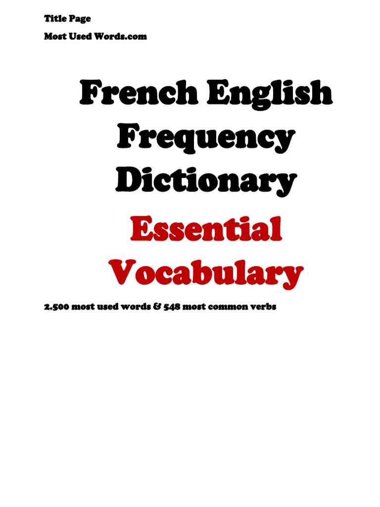 french english frequency dictionary essential vocabulary 2500 most used words 548 common verbs by j l laide pdf grammatical gender noun masques de carnaval coloriages