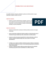 Descontaminación de Aguas Insdustriales (Hipotesis y Objetivos)