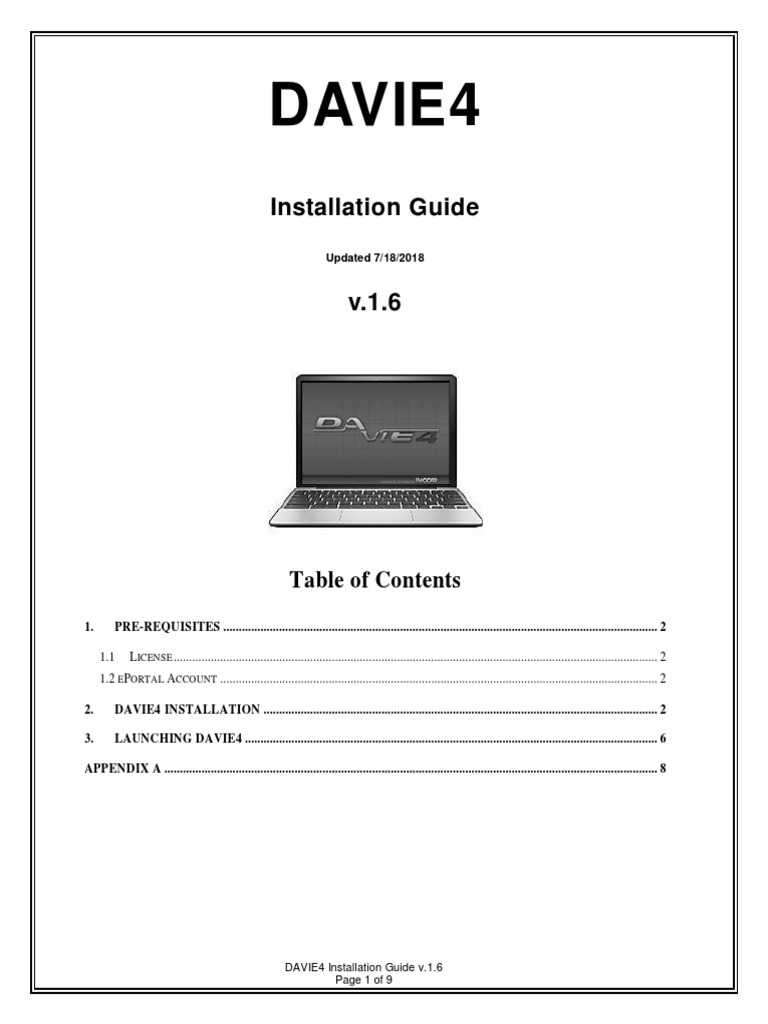 Production DAVIE4 Installation Guide PDF Operating System Families
