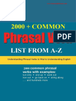 2000 Common Phrasal Verbs List From a-Z