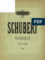 Schubert Winterreise Piano 4 Hands