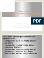 KONSEP OTONOMI DAN PRINSIP DALAM PELAYANAN KEBIDANAN