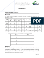 Série de TD N°2: Ecole Nationale Des Sciences Appliquées