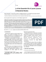 Antibiotic Activity of The Essential Oil of Laurel (Laurus: Nobilis L.) On Eight Bacterial Strains