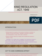 Banking Regulation Act 1949 Key Highlights