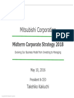 Mitsubishi Corporation: Midterm Corporate Strategy 2018