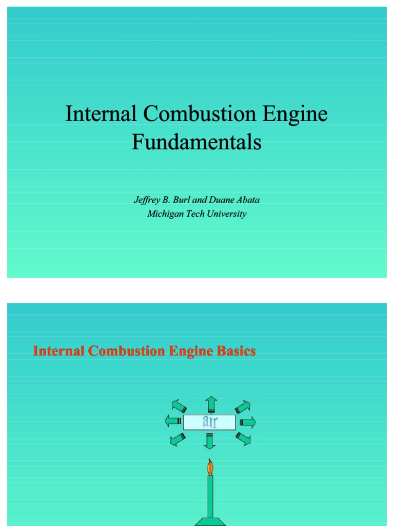 Internal Combustion Engine Fundamentals | PDF | Internal Combustion