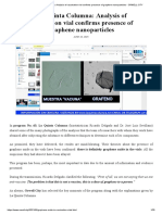 La Quinta Columna - Analysis of Vaccination Vial Confirms Presence of Graphene Nanoparticles - ORWELL CITY