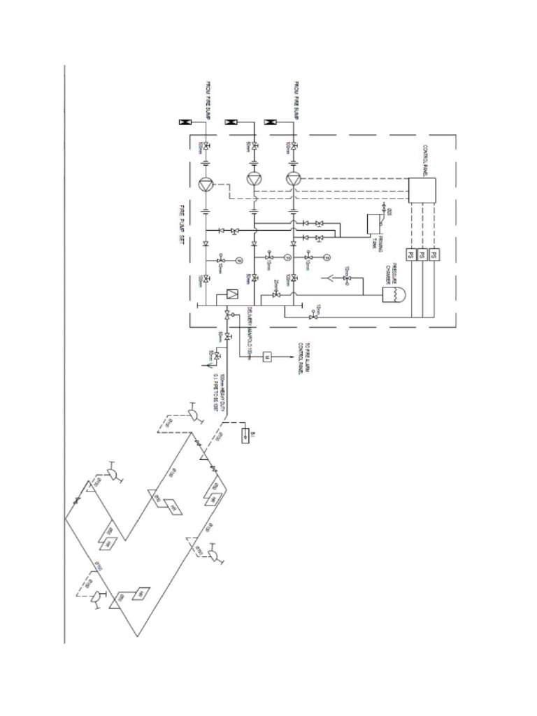 Schematic Diagram of Fire Fighting System PDF