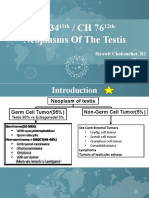CH 34 / CH 76 Neoplasms of The Testis: 11th 12th