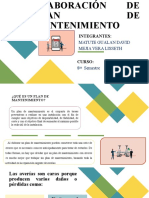 Elaboración de Plan de Mantenimiento