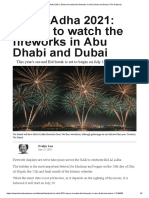 Eid Al Adha 2021 - Where To Watch The Fireworks in Abu Dhabi and Dubai - The National