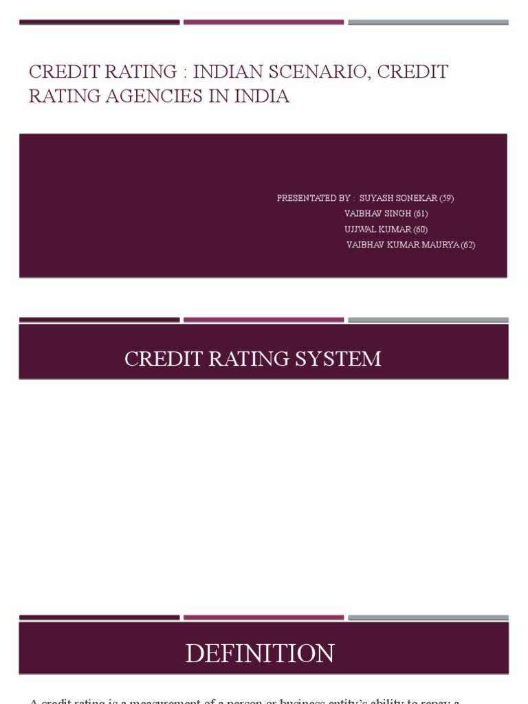Credit Rating Advisory in Ahmedabad | PDF | Credit Rating | Credit ...