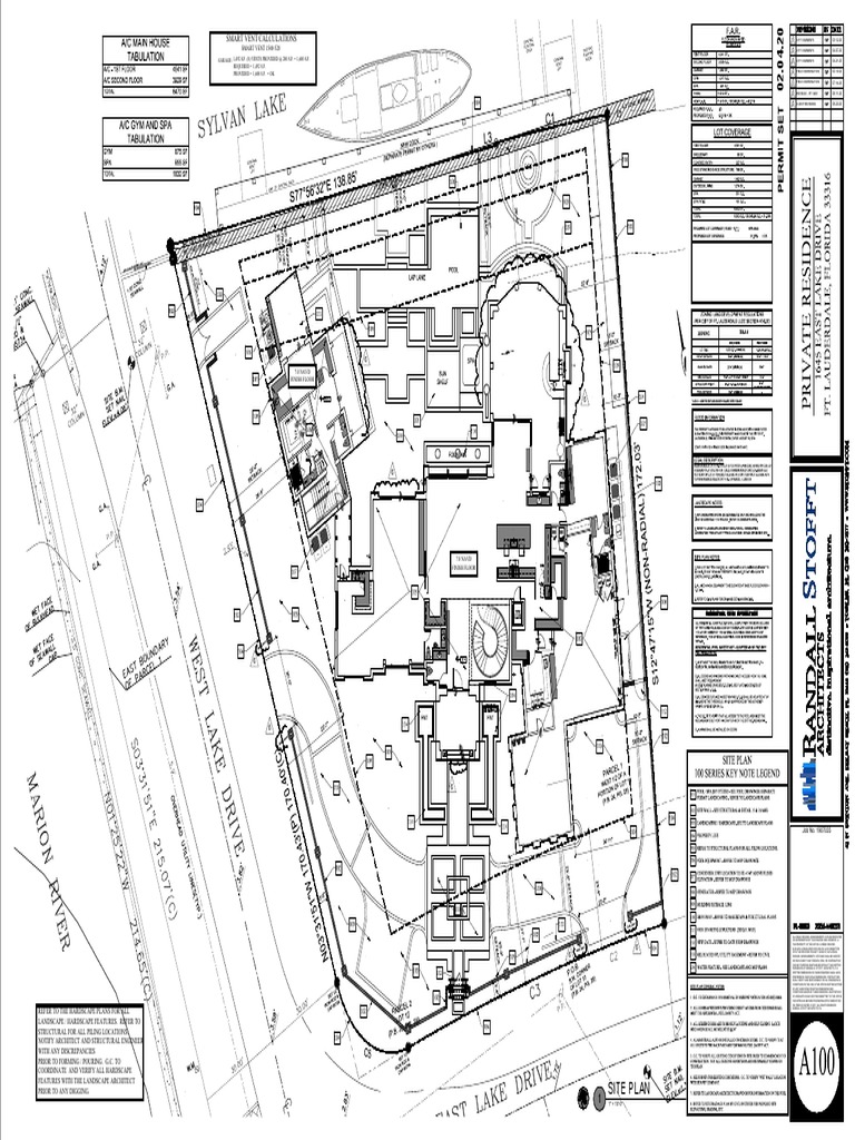 A/C Main House Tabulation: Site Plan | PDF | Nature