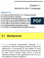 Introduction To The C Language: Objectives