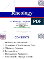 Rheology: Dr. Basavaraj K. Nanjwade