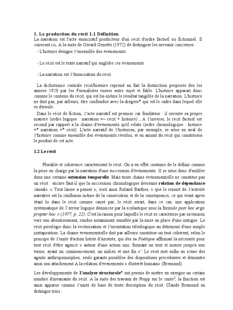 Comprendre la narration et le récit | PDF | Narration | Récit