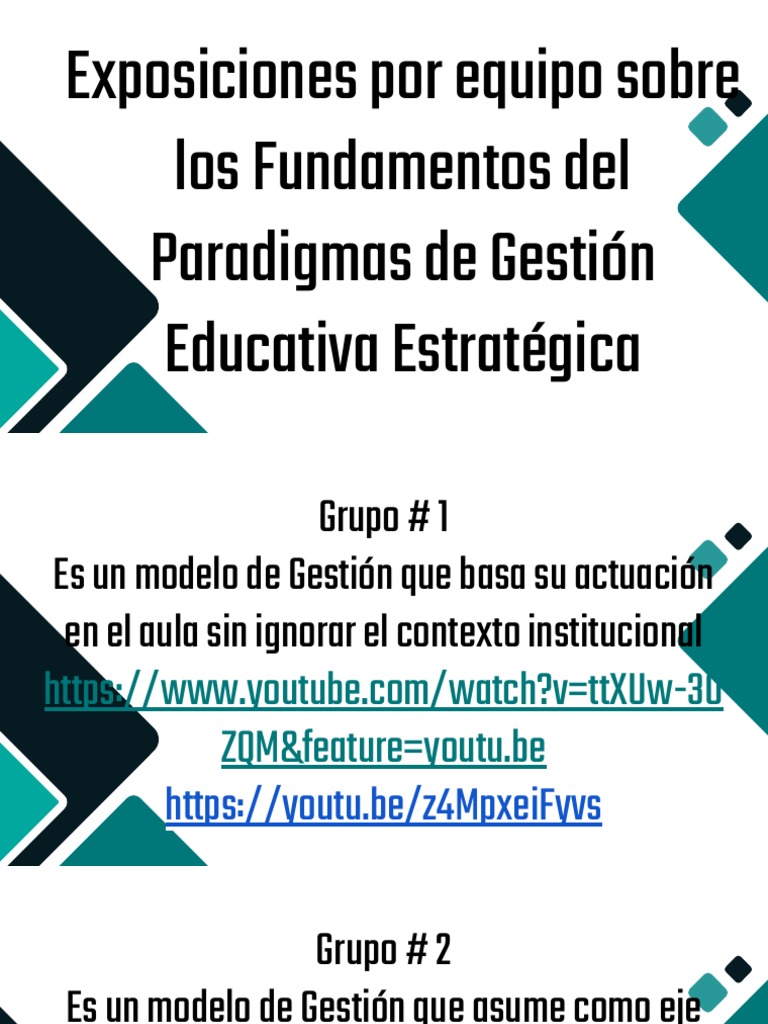 Fundamentos de Gestión Educativa Estratégica | PDF | Planificación | La ...