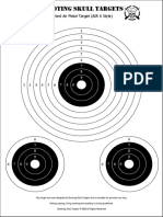 A4 6 Yard Air Pistol Target (AIR 6 Style)