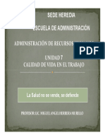 Unidad 7 La Calidad de Vida en El Trabajo.