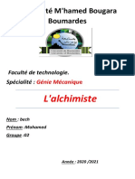 Université M'hamed Bougara Boumardes: L'alchimiste