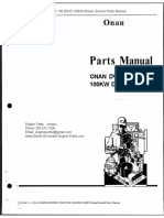 ONAN DVD 100.0DVD 100KW Diesel Genset Parts Manual