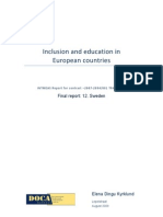 Inclusion and Education in European Countries - Sweden