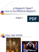 What Is A Research Paper? How To Do Effective Research: English 2