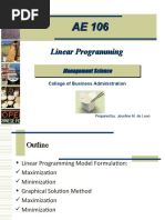 LP Model Formulation 2021