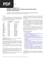 ASTM E415-14 (Analysis of Carbon and Low-Alloy Steel by Spark Atomic Emission Spectrometry)