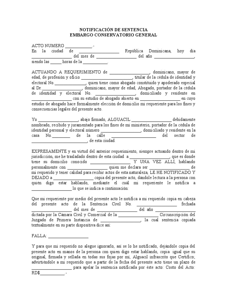 Notificación de Sentencia Civil | PDF | Sentencia (ley) | Ley Pública