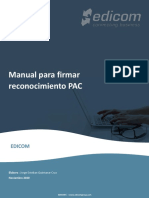 Manual para Firmar Reconocimiento PAC: Edicom