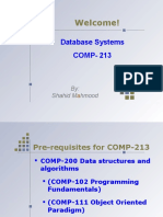 Welcome!: Database Systems COMP-213