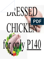 DRESSED CHICKEN For Only P140