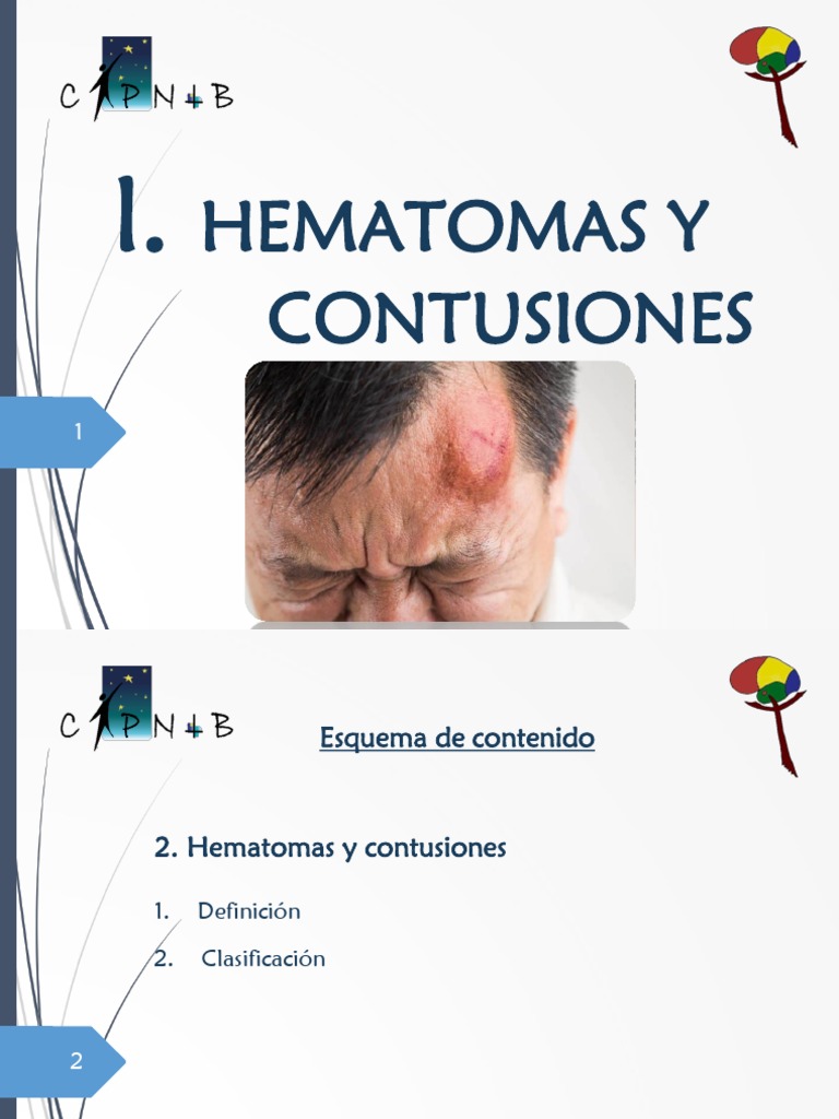 Tipos de Hematomas y Contusiones | PDF | Anatomía | Especialidades Medicas