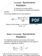 Basic Concepts:: Synchrotron Radiation