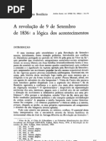 A REVOLUÇÃO DE 9 DE SETEMBRO DE 1836- A LÓGICA DOS ACONTECIMENTOS