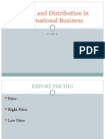 Pricing and Distribution in International Business