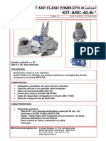 Kit protección arco eléctrico 40 cal/cm2