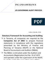 Laws and Rules Governing Audit Process