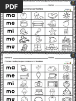 Actividades con la letra M para preescolar | PDF