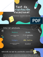 Test de Orientación Vocacional. Edison López