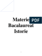 Materie BAC Istorie