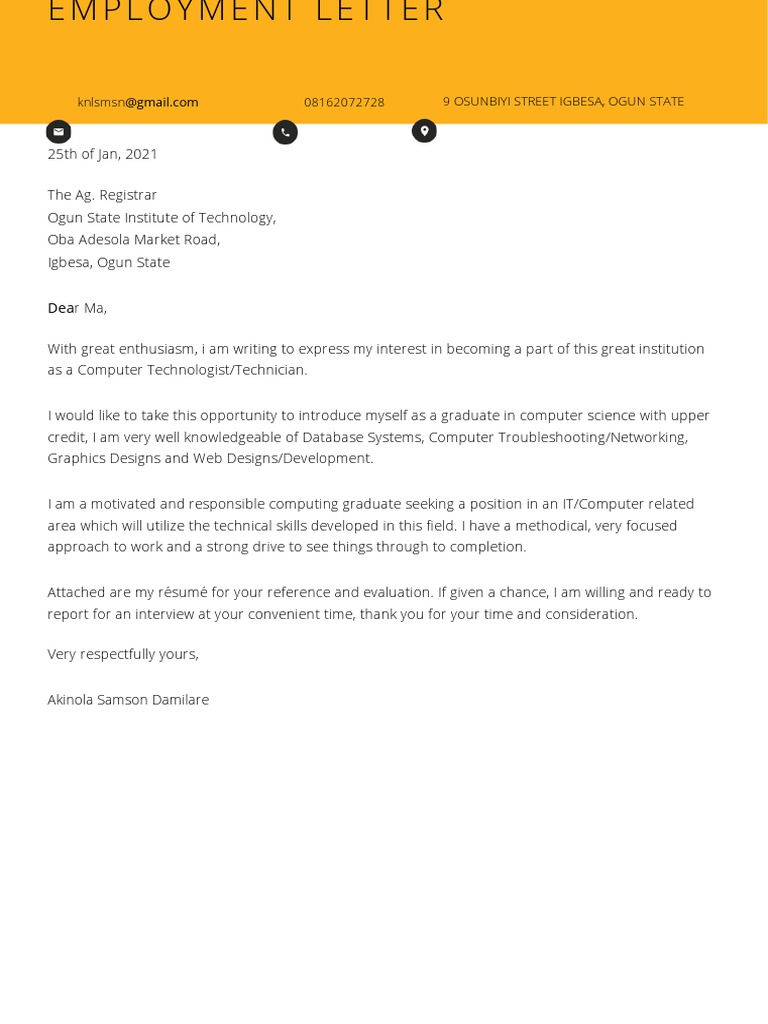 General Cover Letter PDF